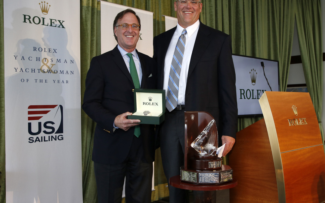Brian Porter receives the 2013 Rolex Yachtsman of the Year